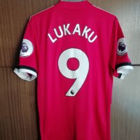 Manchester United Lukaku Adidas оригинална тениска фланелка Лукаку Манчестър Юнайтед размер S, снимка 1 - Тениски - 43473391