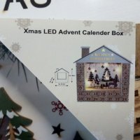 Голями Коледни LED светещи адвенти календари от дърво., снимка 4 - Декорация за дома - 38708738