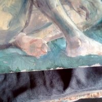 Манол Панчовски маслена картина голо женско тяло , снимка 7 - Картини - 38545546