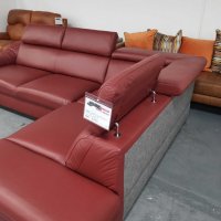 Червен кожен ъглов диван "GRACIA" - естествена кожа, снимка 9 - Дивани и мека мебел - 39688735