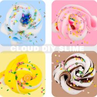 Комплект Cloud Slime, 5 бр. двуцветен слайм за деца, снимка 3 - Пластелини, моделини и пясъци - 43172422