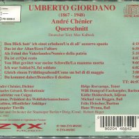Umberto Giordano-Andre Chenier, снимка 2 - CD дискове - 34597564