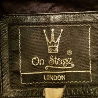 Vintage On Stage London Genuine Leather Jacket, снимка 5 - Сака - 35225290