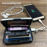 Портфейл с външна батерия за телефон/Портмоне - батерия Power bank 2600 mAh , снимка 1 - Външни батерии - 27984112