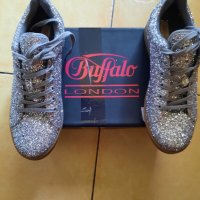 Дам.обувки/маратонки-"BUFFALO"-№40-цвят-сребристи-glitter. Закупени от Италия., снимка 3 - Маратонки - 33633792