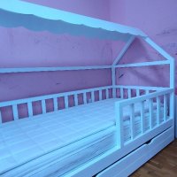 Детско легло тип къщичка с издърпващ се шкаф, снимка 8 - Други стоки за дома - 40436720