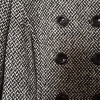Ново дамско палто черно бяло L XL, снимка 4 - Палта, манта - 38194191