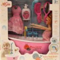 Комплект кукла във вана, снимка 4 - Кукли - 38939148