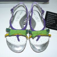 GEOX сандали лилаво/зелено/жълто/сребристо, ест.кожа – 32 номер, 215мм, снимка 9 - Детски сандали и чехли - 28723446