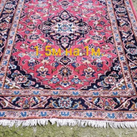 Ръчно тъкан вълнен Персийски килим и две пътеки.Произход Иран., снимка 8 - Килими - 44844961