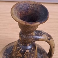 Винтидж керамичен свещник , снимка 3 - Антикварни и старинни предмети - 43244762