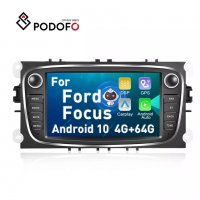 Мултимедия за FORD Focus, 4+64GB Навигация, двоeн дин, FORD Galaxy, Kuga, Mondeo, S-Max, C-Max, ford