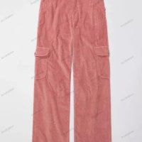 Дамски свободен прав панталон от рипсено кадифе в едноцветен цвят, 5цвята - 024, снимка 9 - Панталони - 43415803