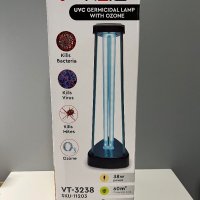 V-TAC UVC Бактерицидна Антивирусна Лампа с ОЗОН 38W 60М2 сензор, снимка 1 - Други - 39722111