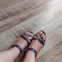Дамски сандали естествена кожа , снимка 2 - Сандали - 37064255