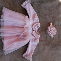 Лот официална рокличка+ обувки Мayoral, снимка 3 - Бебешки рокли - 43284948