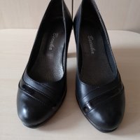 Дамски обувки на висок ток от естествена кожа , снимка 2 - Дамски елегантни обувки - 33196170