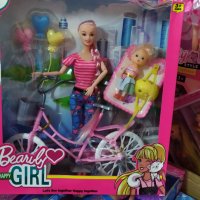 Барби с колело , снимка 3 - Кукли - 43201045