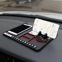 Антиплъзгаща силиконова подложка за кола, залепваща се за таблото, стойка за телефон автомобил, снимка 2 - Аксесоари и консумативи - 44117968