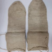 Чорапи вълнени ръчно плетени, нови с връзки, етника(16.4), снимка 3 - Антикварни и старинни предмети - 43557892