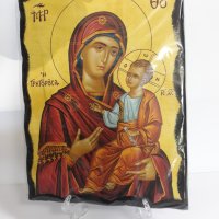 Голяма икона на Пресвета Майка Богородица Закрилница - Модел В - ръчна изработка ., снимка 3 - Икони - 37628772