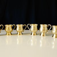 Месингови чаши Тадж Махал. , снимка 1 - Антикварни и старинни предмети - 26656433
