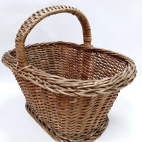Стара голяма запазена кошница за пикник(6.1), снимка 3 - Антикварни и старинни предмети - 43571817
