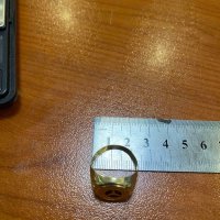Мъжки златен пръстен мерцедес, снимка 4 - Пръстени - 43156623