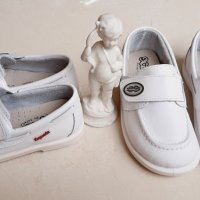 Бели бебешки мокасини за момче №22-№26, Испания, снимка 2 - Бебешки обувки - 33026608