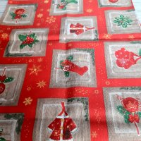 Покривка за маса -тишлайфер -Коледа и калъфки за декоративни възглавнички, снимка 2 - Покривки за маси - 38605441