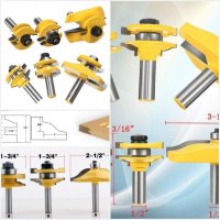 К-т фрезери за вратички 8 мм,12 мм и 1/2"  опашка, снимка 1 - Други инструменти - 19695271