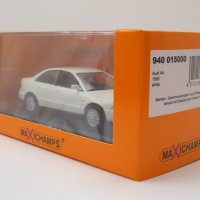 Audi A4 1995 - мащаб 1:43 на Maxichamps моделът е нов в PVC дисплей-кейс, снимка 9 - Колекции - 43377535