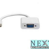 Преходник Mini DisplayPort към VGA + Гаранция, снимка 3 - Кабели и адаптери - 27376244