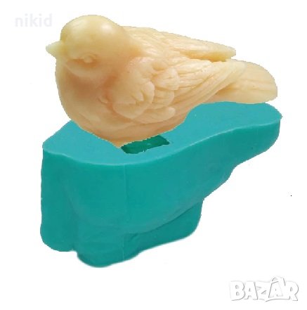 3D Врабче птичка силиконов молд форма калъп фондан шоколад гипс свещ, снимка 1