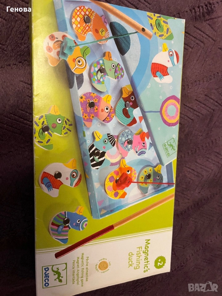 Любима детска игра за най-малките деца на над 2 години, магнитен лов на патета, снимка 1