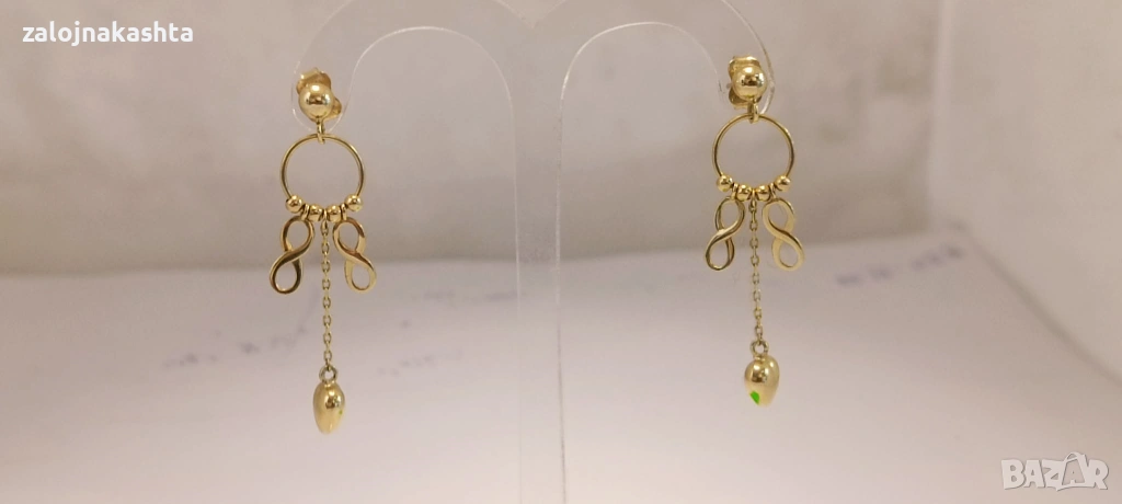 Нови-Златни обеци-2,20гр/14кр, снимка 1