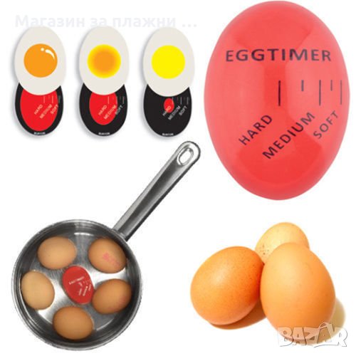 Таймер за варене на яйца с променящи се цветове, снимка 1