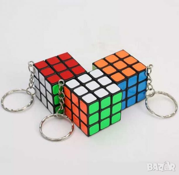 Рубик кубче ключодържател - реален , снимка 1