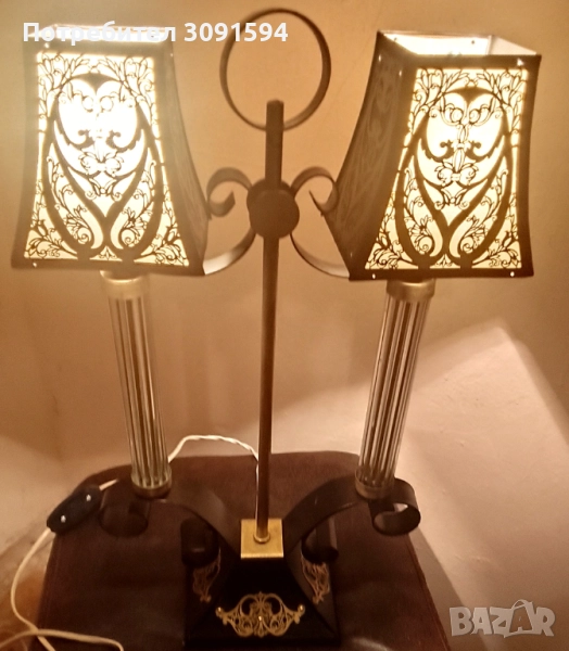  лампа  в  стил Арт Деко, около 50-те години на миналия век, Русия , снимка 1