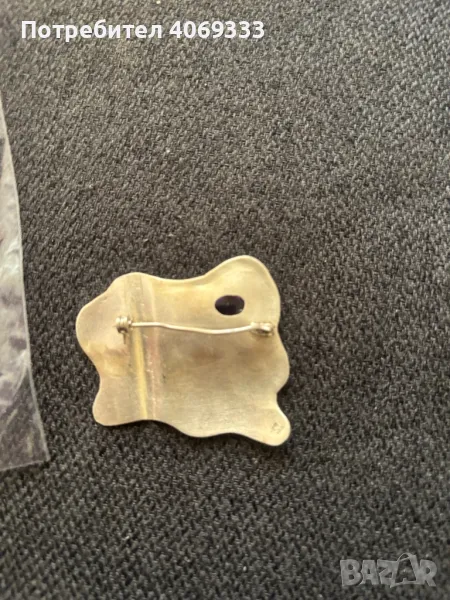 Сребърна брошка 13.9гр, снимка 1