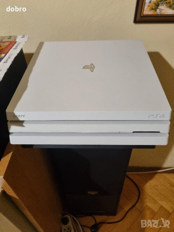 ps4 pro Playstation 4 бял с xaкнат и игри1tb, снимка 1