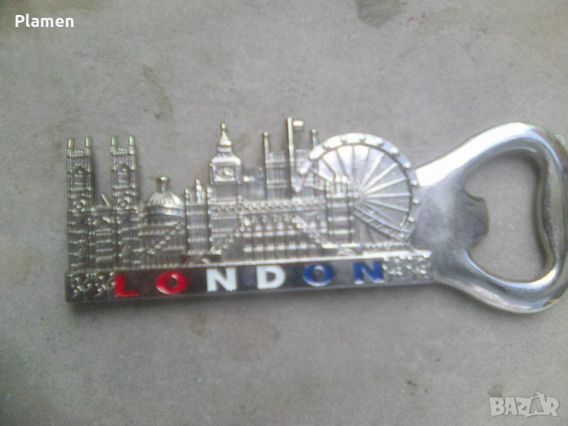 Стара отварачка Лондон сувенир с магнит, снимка 1
