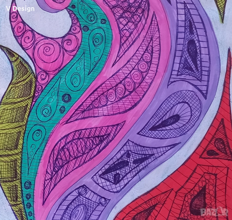 Абстрактна картина "Ветрове", снимка 1