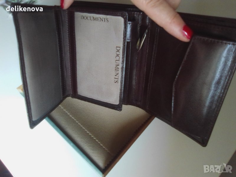 Andre. Италиански кожен портфейл с кутия, снимка 1