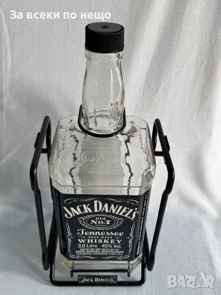 Люлка, Бутилка от Уиски JACK DANIELS (Джак Даниелс) 3L, снимка 1