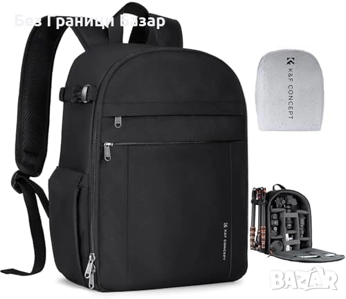 Нова Фото раница K&F Concept с отделение за лаптоп и статив, водоустойчива, снимка 1
