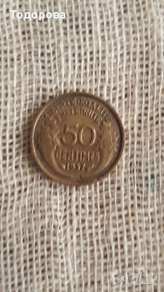 50 сентима 1937 година, снимка 1
