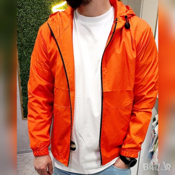 Мъжко яке - ветровка - Оранжево, снимка 1