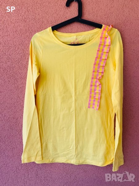 Нова жълта блузка с дълъг ръкав, Англия, снимка 1