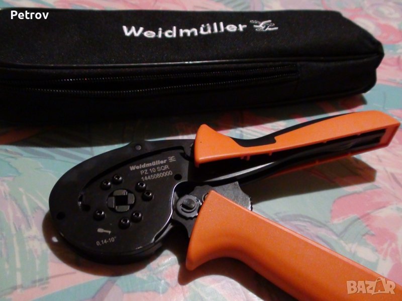 Weidmüller PZ 10 SQR - ТОП-PROFI ЧИСТО НОВИ Кримпклещи 0,14 - 10mm² + Twin 2 x 4mm² !!! GERMANY !!! , снимка 1
